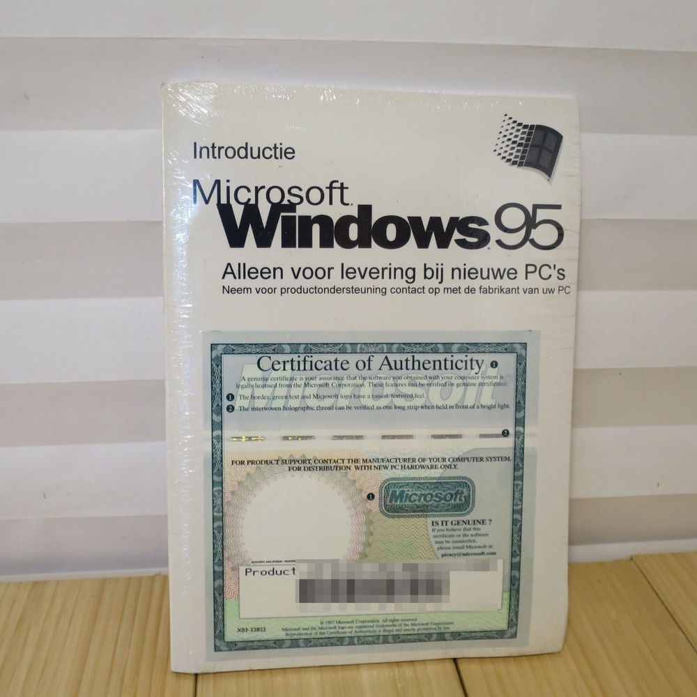 OEM - Dutch Language - Microsoft‎ Windows 95 CD & Plus! USB with COA
